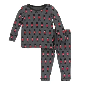 KicKee Pants London Long Sleeve Pajama Set in Queens Guard