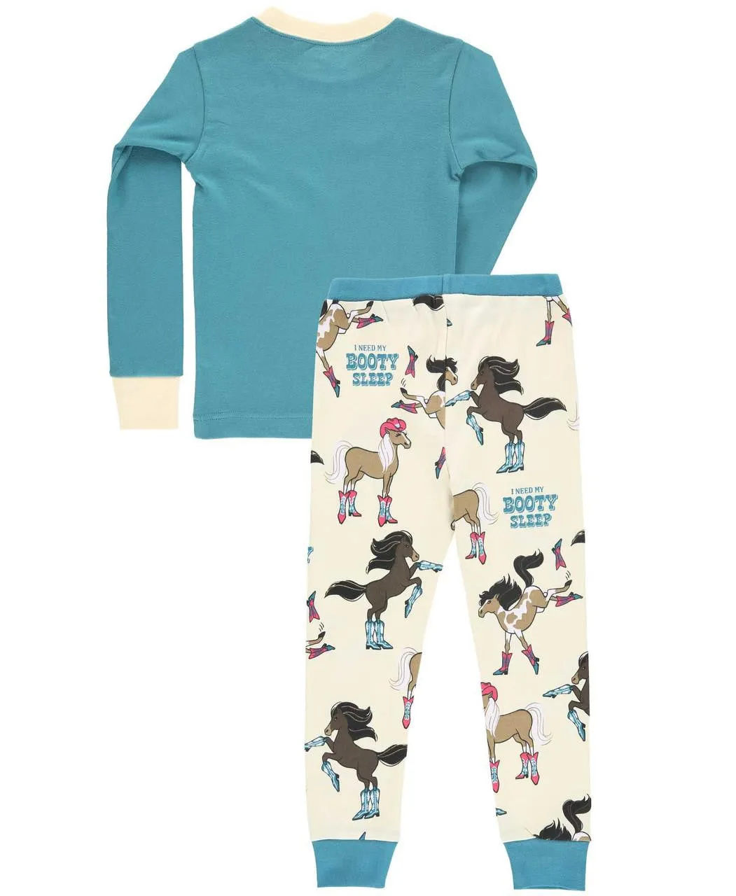 KID'S "BOOTY SLEEP" BLUE PAJAMA SET