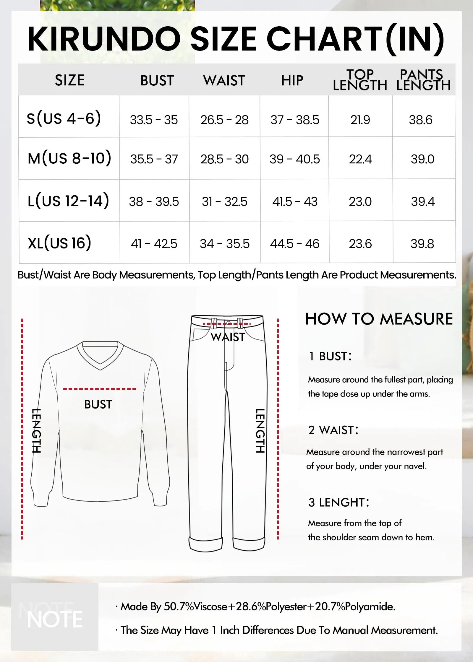 KIRUNDO Women's Fall Sweater and Pants Set