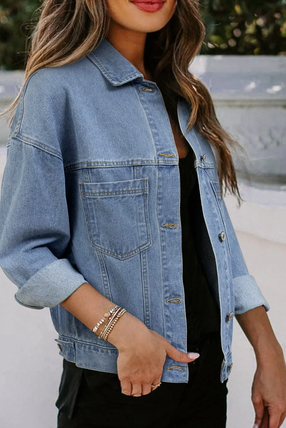 Lakely Oversized Denim Jacket | DROPSHIP