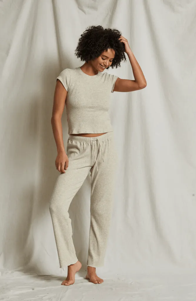 Leann Sweater Rib Straight Leg Pant