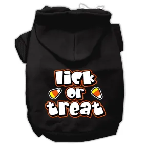 Lick Or Treat Screen Print Pet Hoodies Black XL (16)