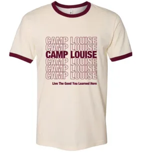 Louise Takeout Ringer Maroon T-Shirt