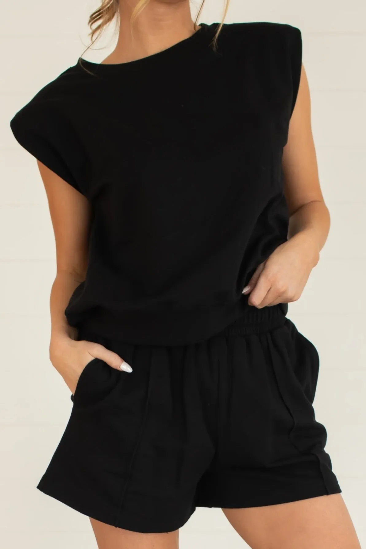 Make Me Choose French Terry Set - Black