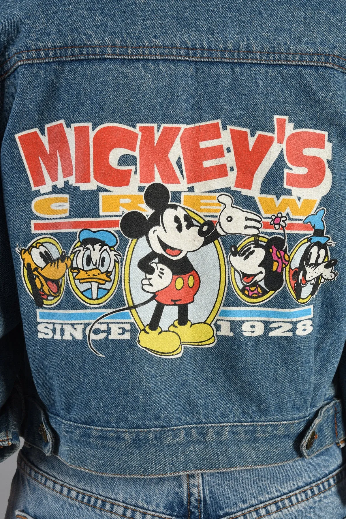 Mickey Mouse Cropped Denim Jacket