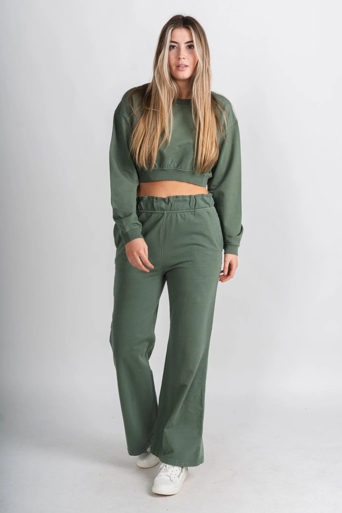 Mineral sweatpants gray green