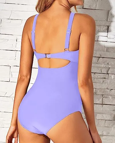 One Piece Front Cross Bathing Suits