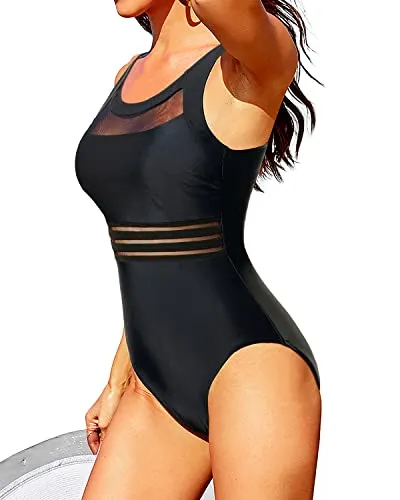 One Piece Slimming swimsuit Sexy Tie Back Tummy Control Swimwear for Women