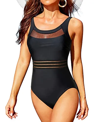 One Piece Slimming swimsuit Sexy Tie Back Tummy Control Swimwear for Women