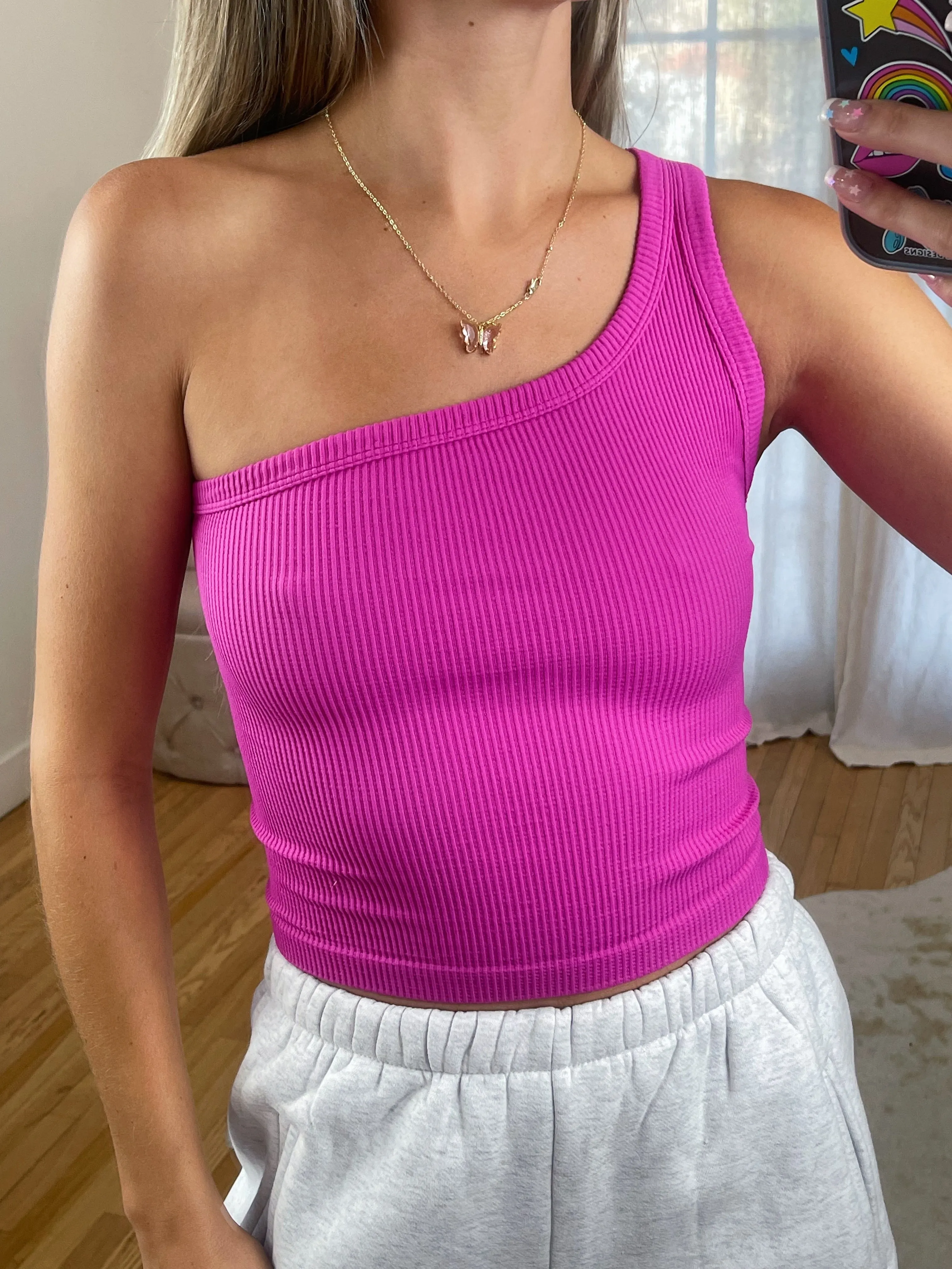 One Shoulder Tank
