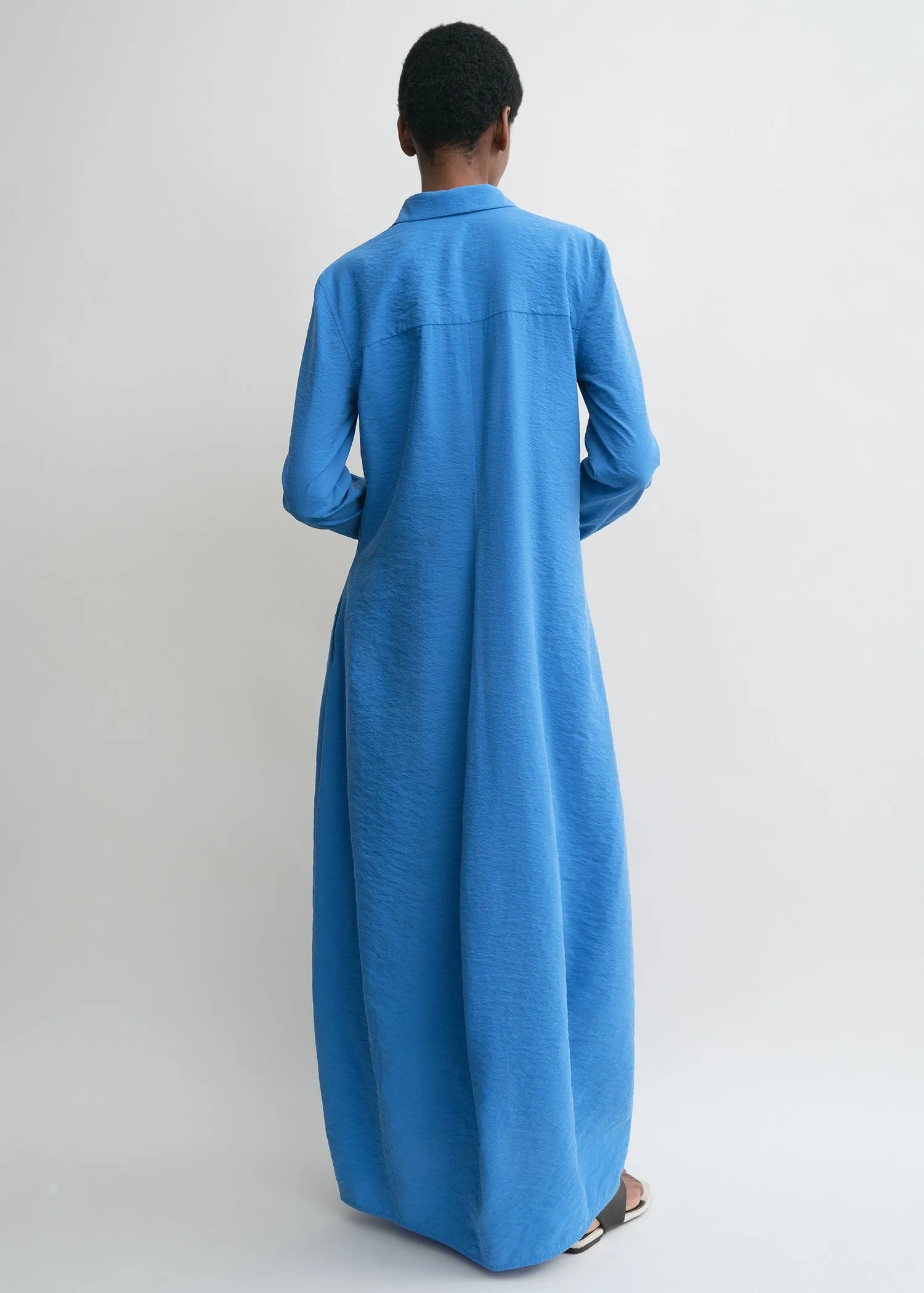 Parachute shirtdress cobalt petite