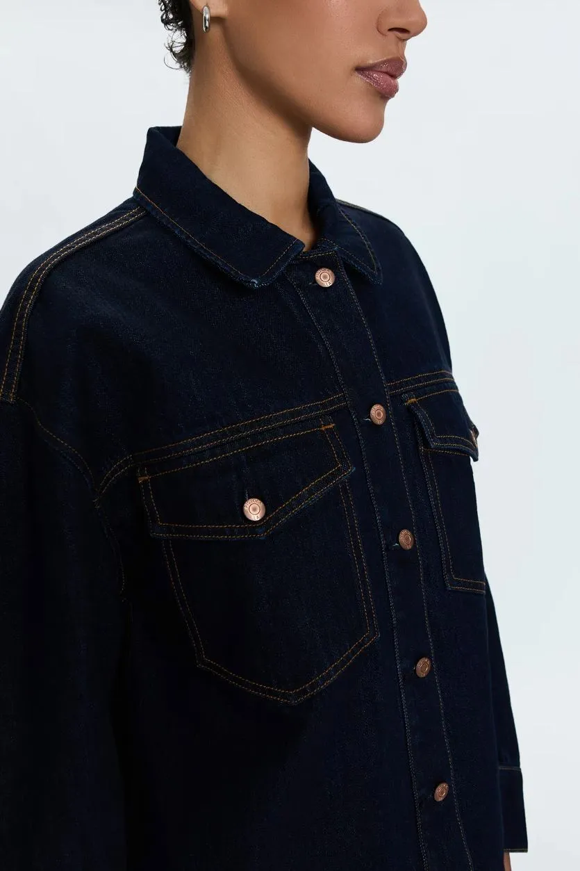 Pistola Mandy Crop Oversized Shacket