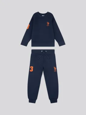 Player 3 Crew and BB Jog Set Dark Sapphire Navy / Empire Yellow DHM