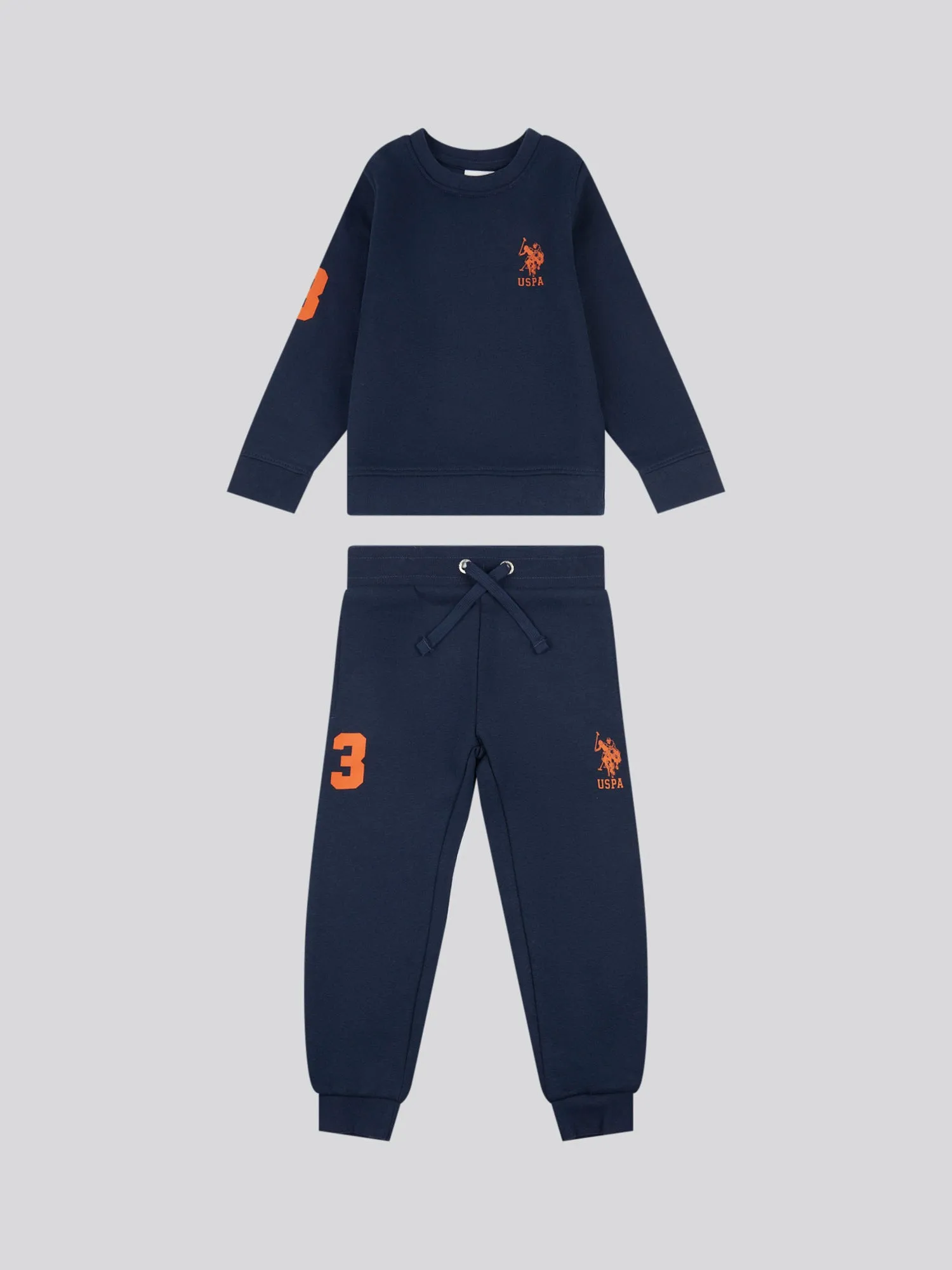 Player 3 Crew and BB Jog Set Dark Sapphire Navy / Empire Yellow DHM