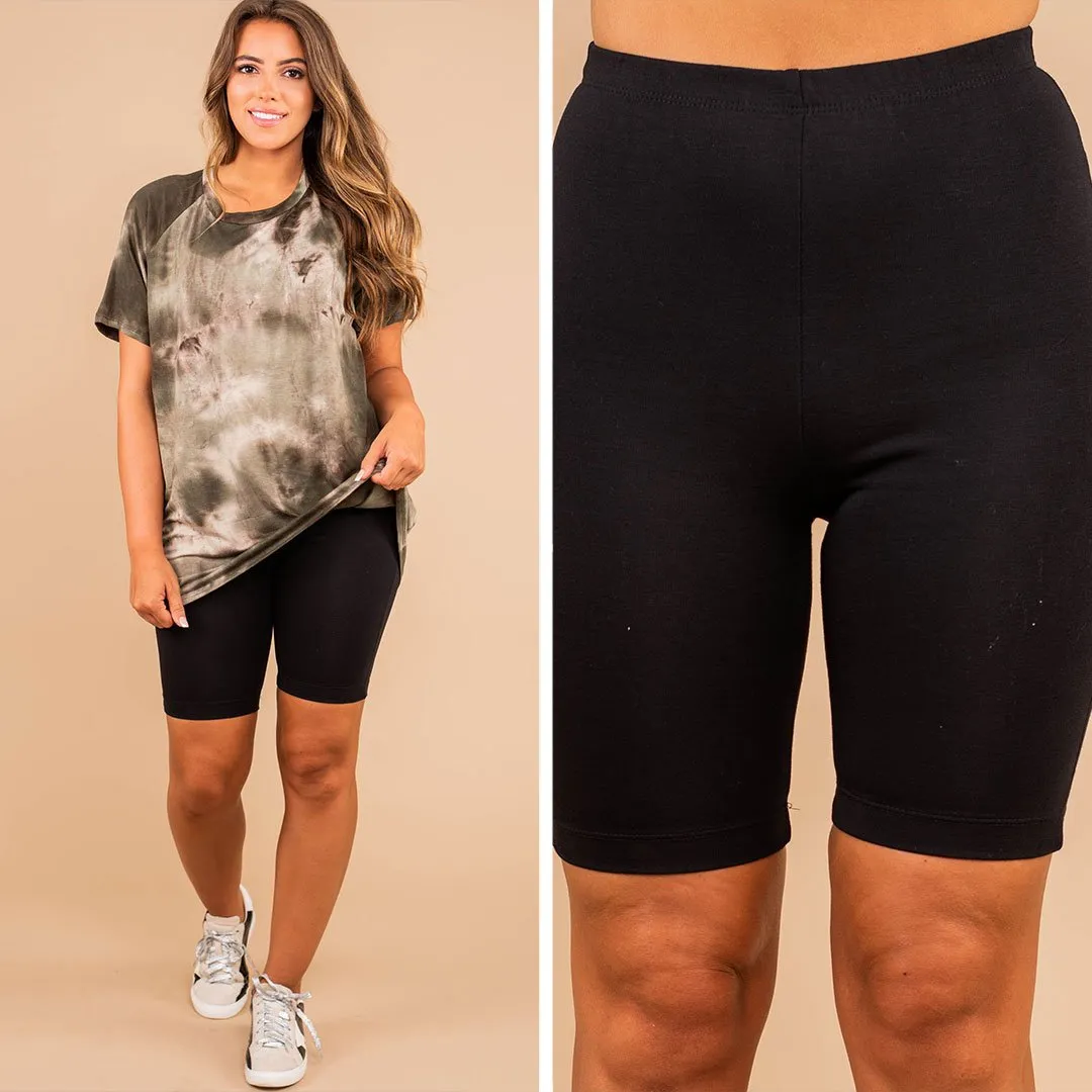 Ready For Anything Black Bicycle Shorts