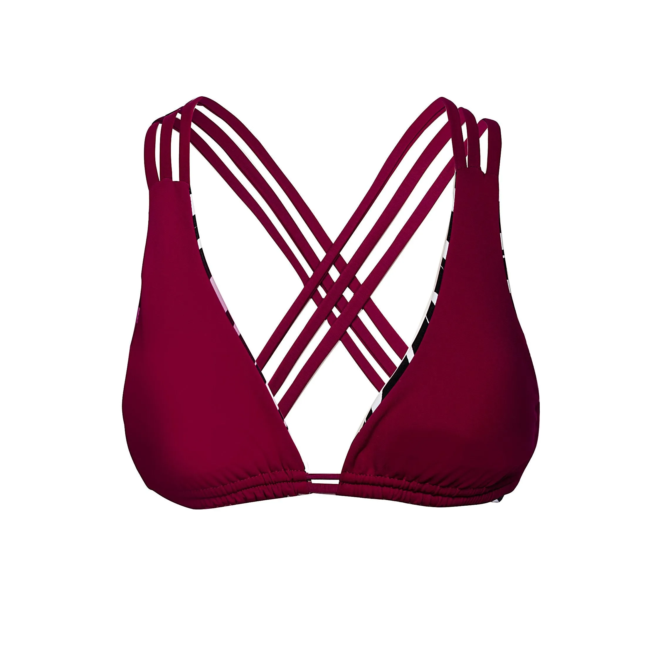Stromboli Cross Back Top: Zebra Purple