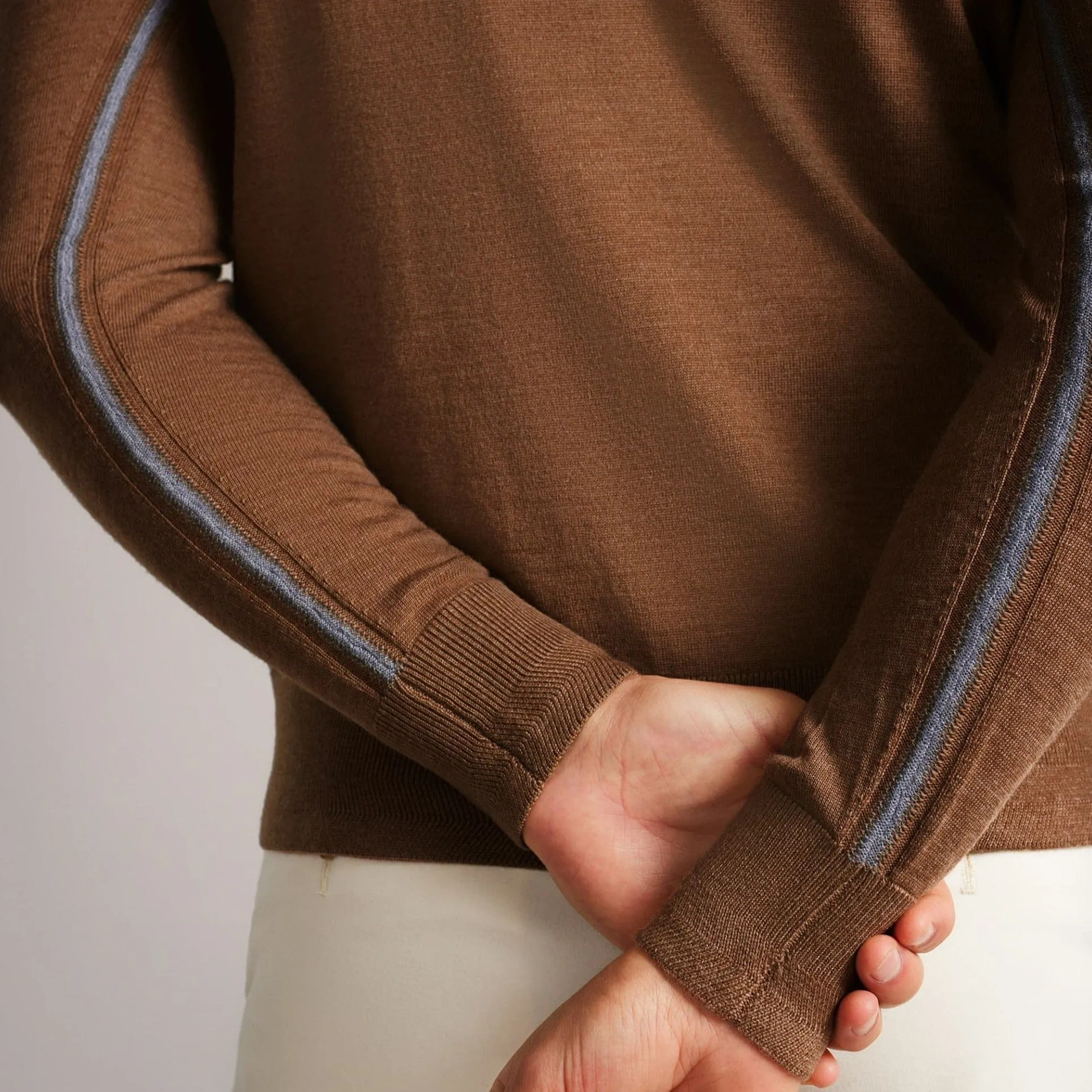Ted Baker Tooting Half Zip Knitwear Tan