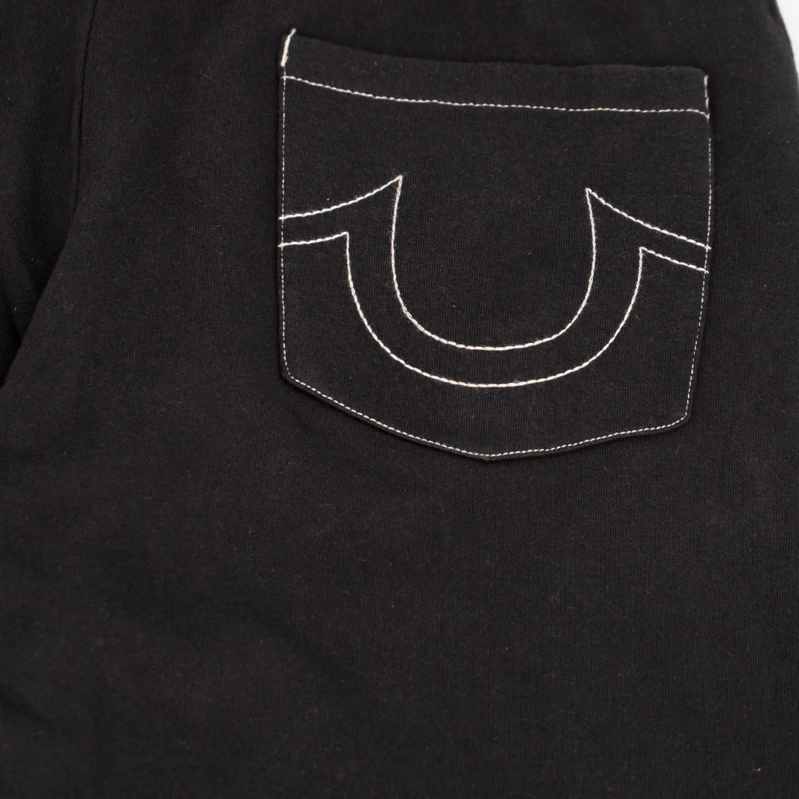 True Religion Mens Joggers Classic Logo Black
