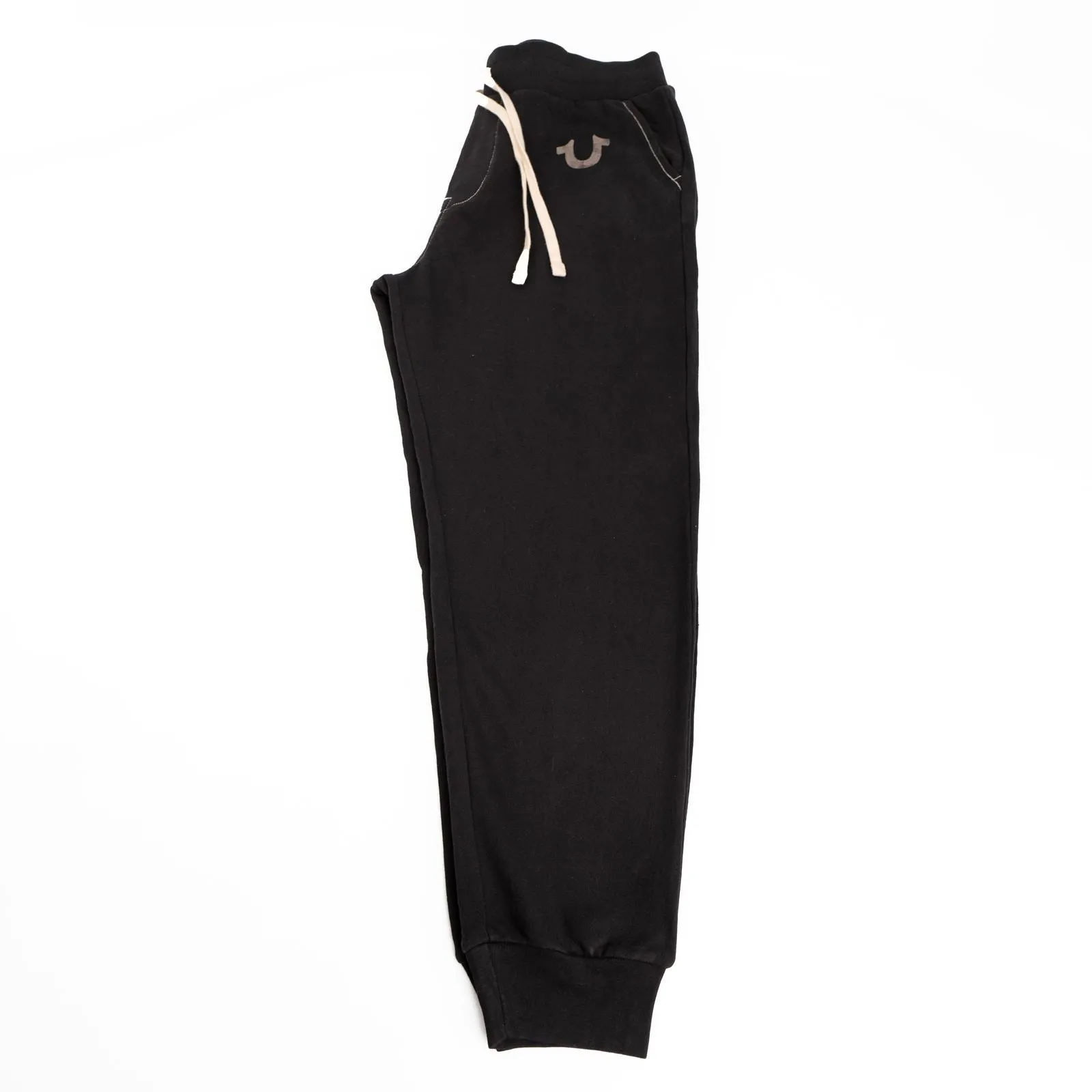 True Religion Mens Joggers Classic Logo Black