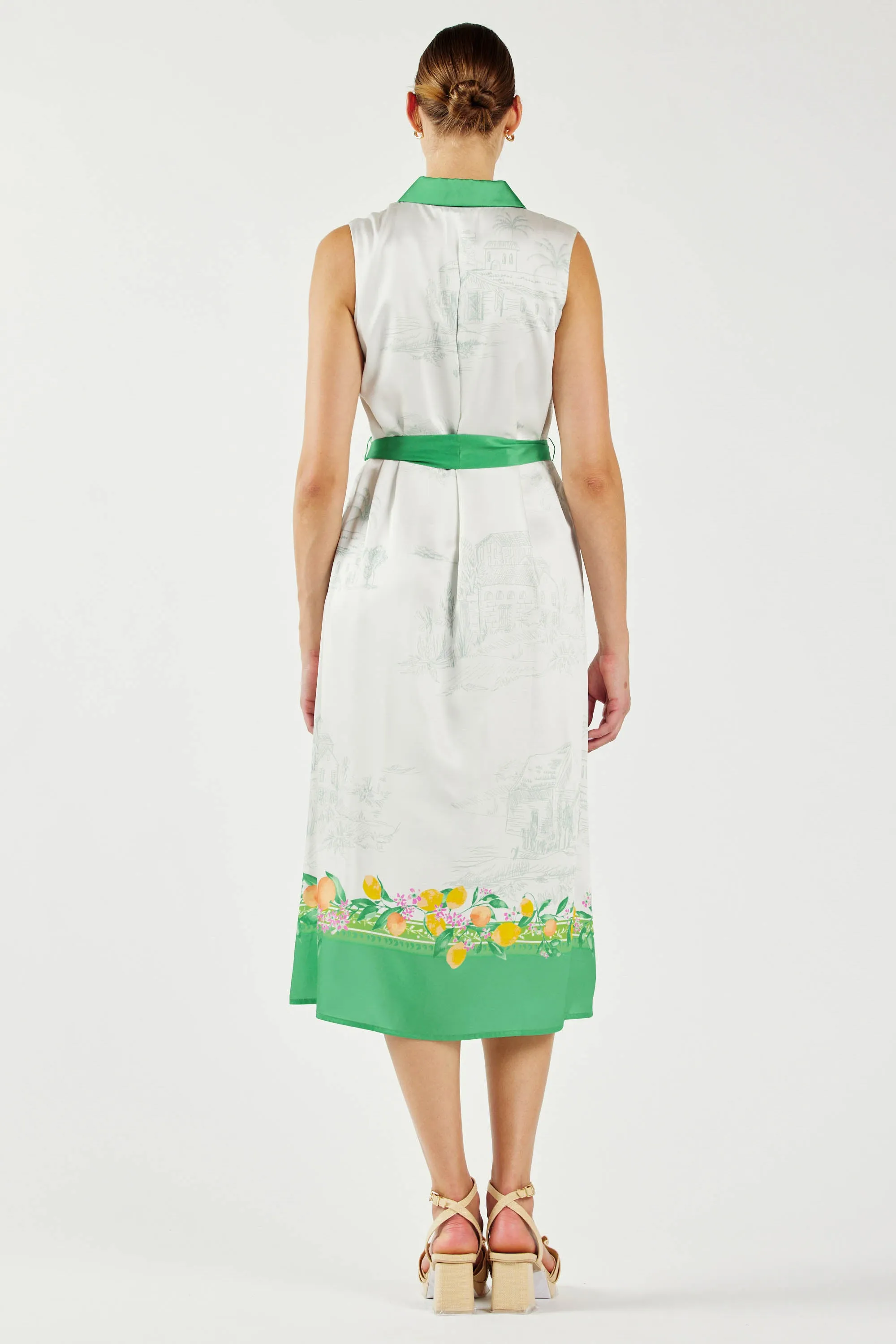 Tuscan Citrus Shirt Dress