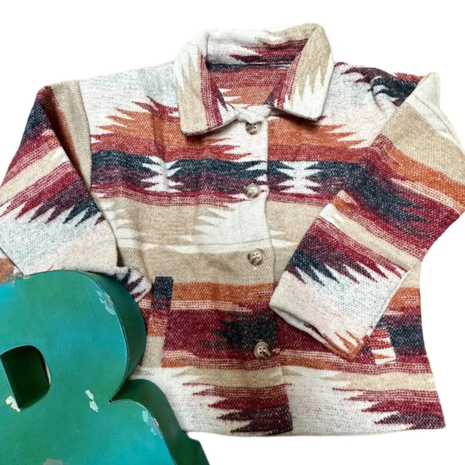 Western Button-Up Fall Flannel Shirt – Kids Long Sleeve Back-to-School Layering Shirt