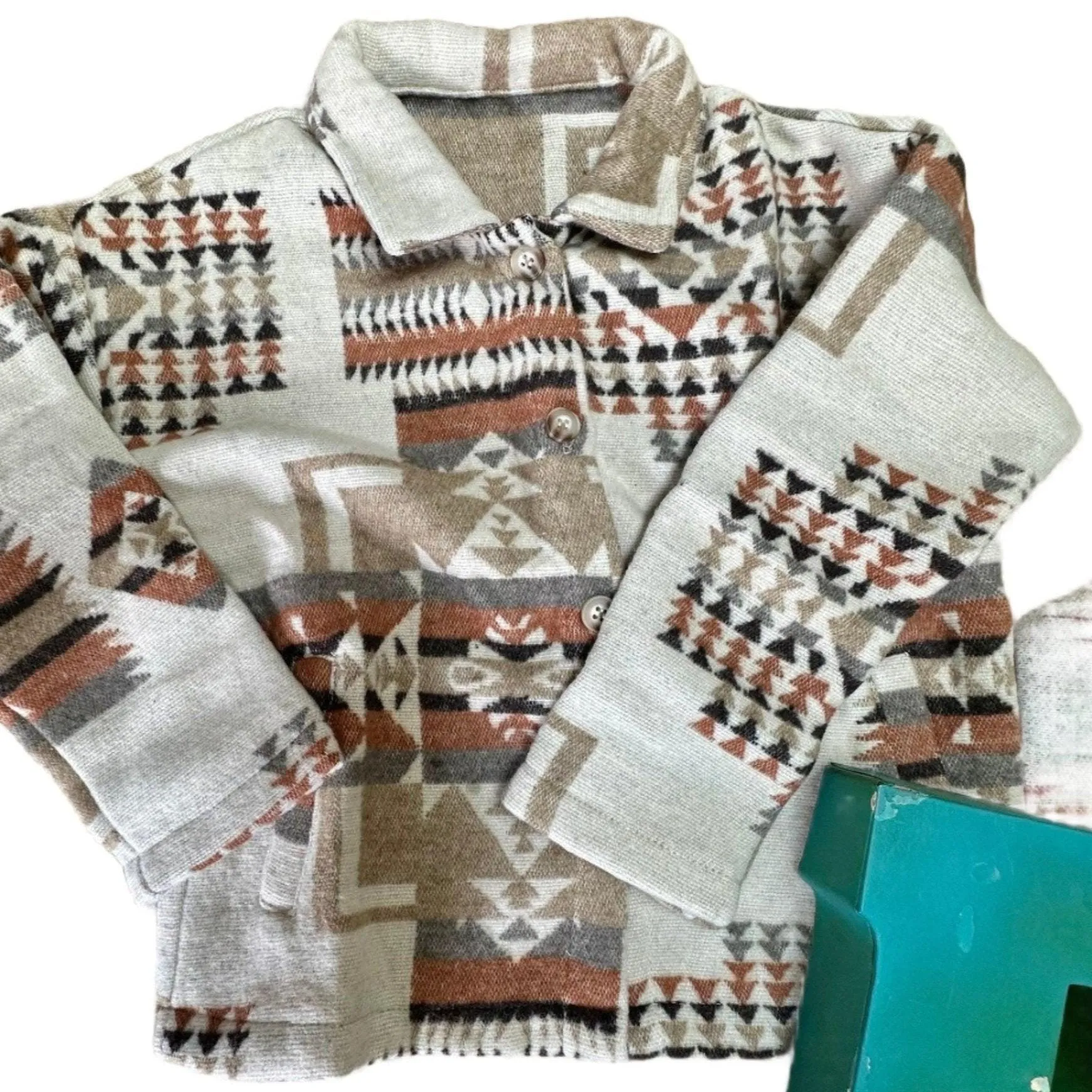 Western Button-Up Fall Flannel Shirt – Kids Long Sleeve Back-to-School Layering Shirt