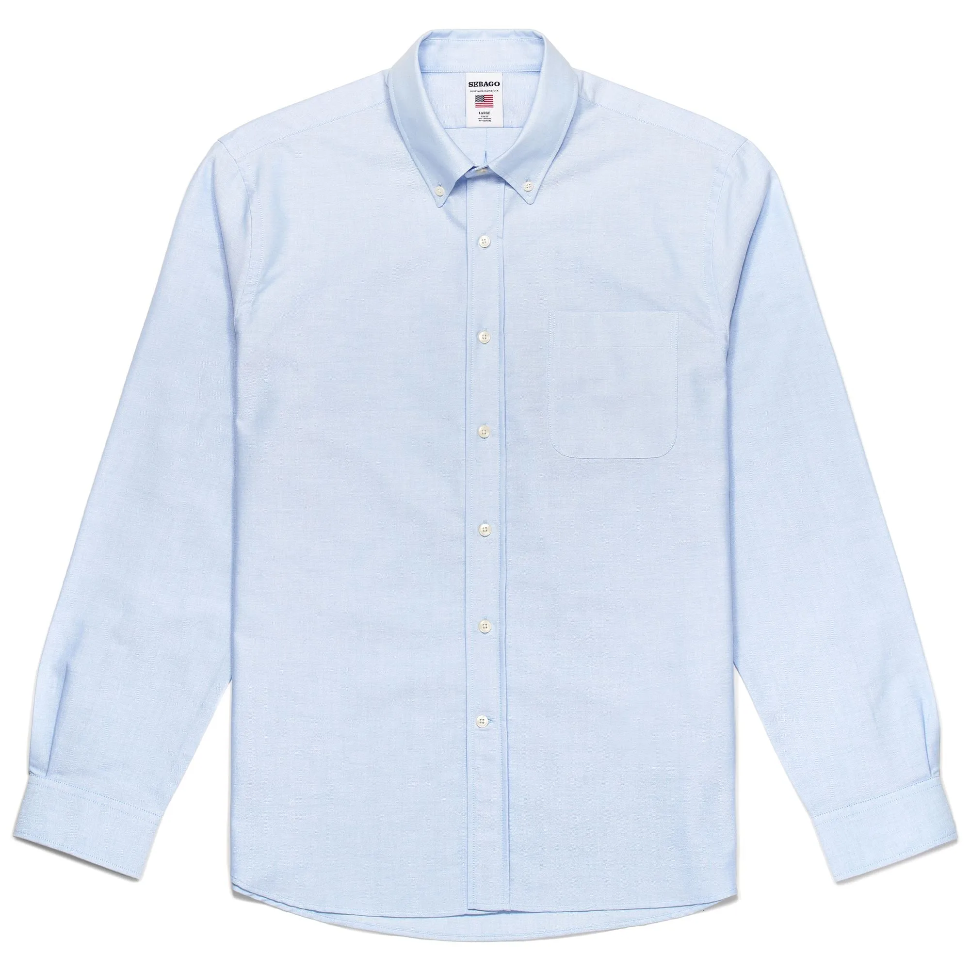 WHALEBACK - SHIRTS - Button  Down - Man - AZURE AIRY