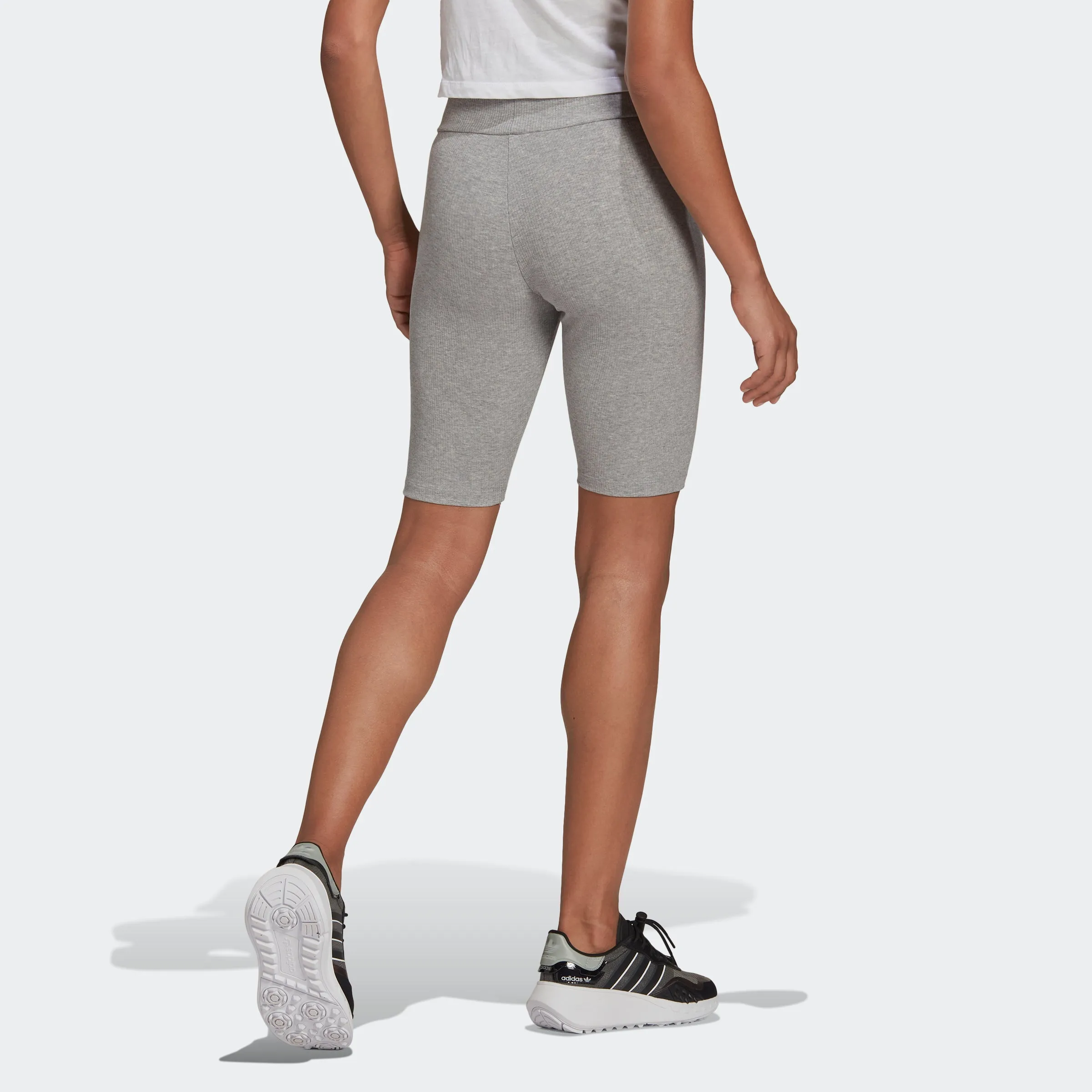 Women's adidas Originals Adicolor Essentials Biker Shorts Grey
