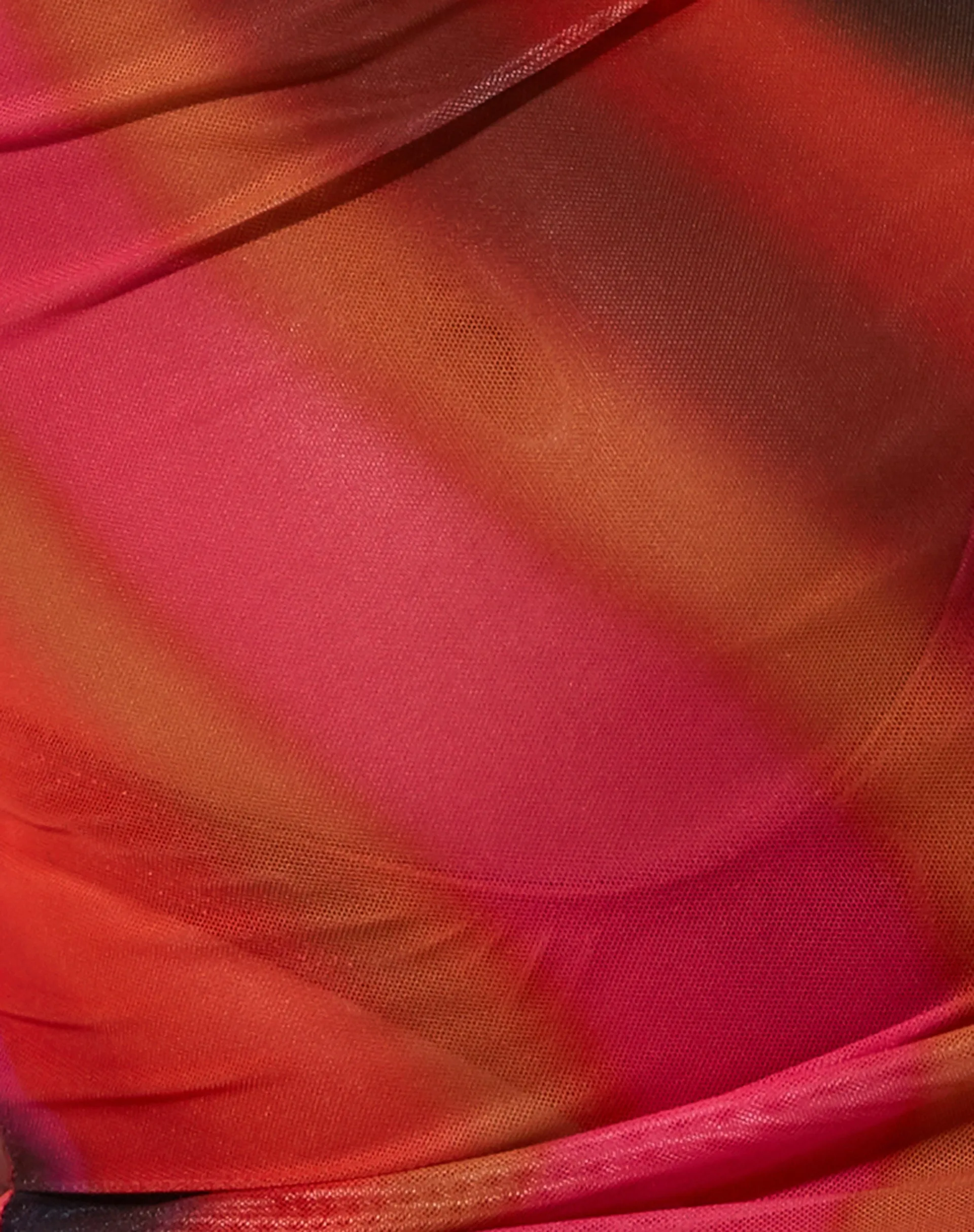 Yessy Bikini Top in Solarized Orange and Pink