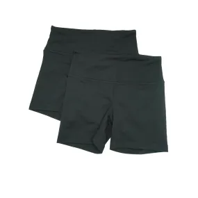Yogalicious Lux High Waist Squat Proof Biker Short - 2 Pack - Black 5" Medium