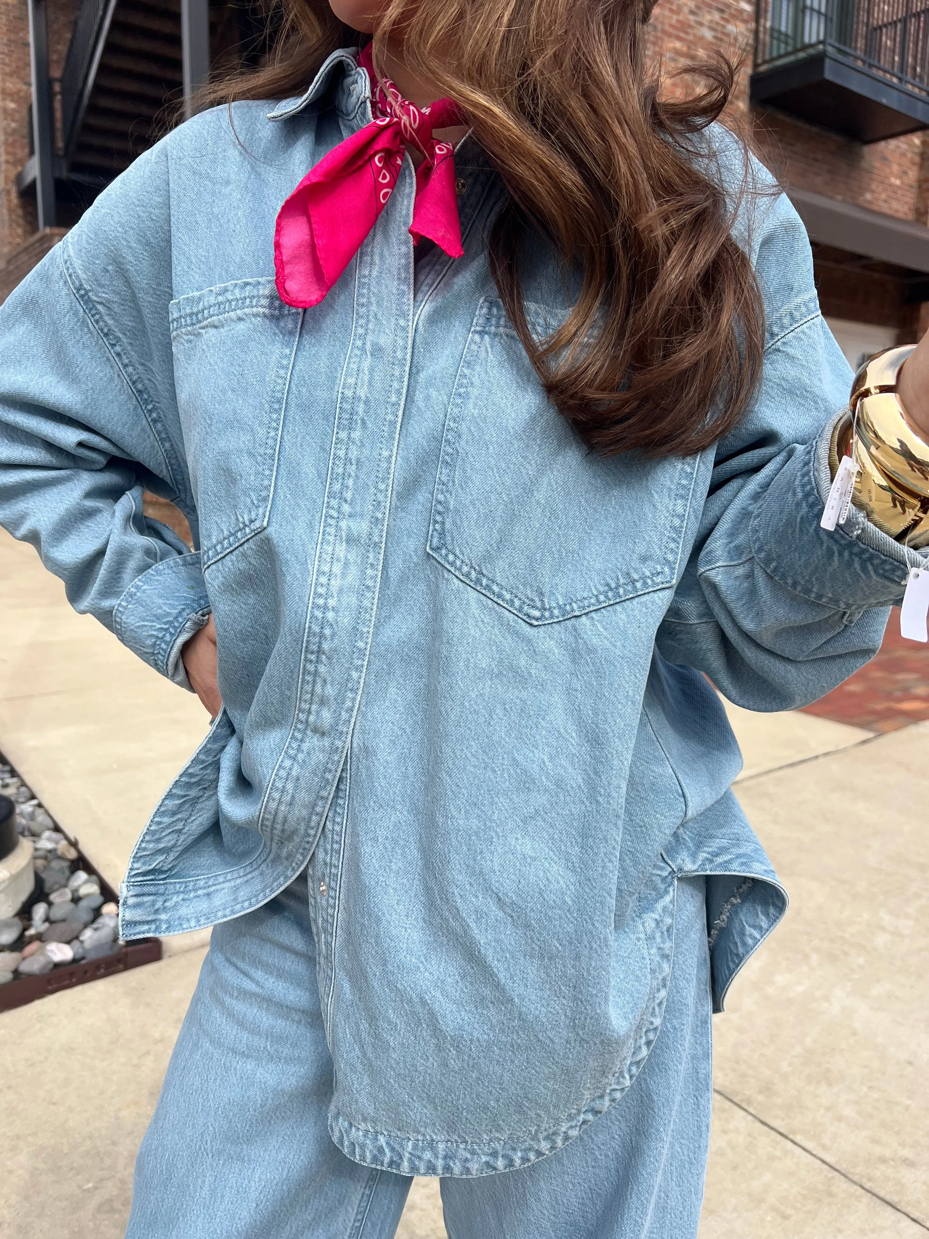 Z Supply | All Day Luxe Soft Denim Jacket  Light Vintage Indigo